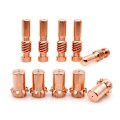 10pcs Kp2062 1b1 Nozzle Tip And Kp2063 1b1 Electrode For Lincoln Electric Pro Cut 25 Pct20 80 Plasma Torch Replacement Parts 0 