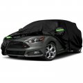Waterproof Car Cover For 1999 2025d Focus Hatchback 6 Layer All Weather Custom Fit With Zipper Door And Windproof Bands For 