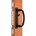 Rockwell Security Charlotte Offset Key Locking Sliding Door Handle With 3 4 Inch Keylock Tuscan Bronze Fits 1-3 Thick Screw