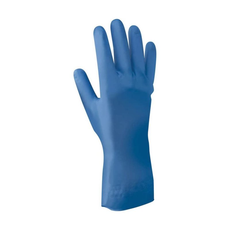 Nitri-dex Gloves 707fl-10 Flock Lined Tractor Tread Grip 12 In Length 11 Mil Thickness X-large Blue Pack Of 144