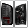 Acanii For 2007-2008 Dodge Ram 1500 2500 3500 Smoked Led Tail Lights Brake Lamps Replacement Driver Passenger Side