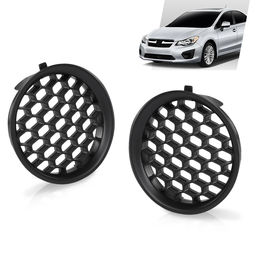 Fog Light Cover Grilles Left Right For Subaru Impreza Wagon Sedan 2008-2014 Black 57731fg210