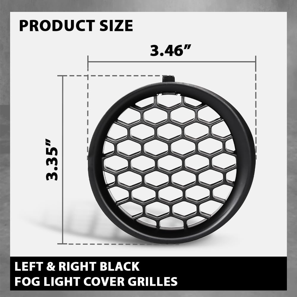 Fog Light Cover Grilles Left Right For Subaru Impreza Wagon Sedan 2008-2014 Black 57731fg210