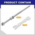 Uxcell 60 Pack Cable Railing Kit 6 Long 1 8 Swage Threaded Stud Tensioner T316 Stainless Steel End Fitting Terminal For 4x4 2x2