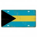 Bahamas License Plate Flag Decorative Sign National Country Souvenir Plates For Men Women Boy Girls Car 6x12inch City Patriot 