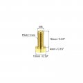 Uxcell Brass Hex Bolts M6x16mm 5pcs Fully Thread Grade 4 8 Solid Hexagon Head Bolt Machine Screws For Machinery