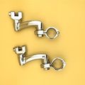 Chrome 360 Degree Adjustable Highway Peg Mounting Kit For Any Bike Equipped With 1-1 4 Inch 1 25 Front Engine Guard Frame Tube 