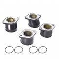 Motorcycle 4pcs Carburetor Carb Intake Boot Kit 16065-1256 16065-1257 16065-1258 16065-1259 Replacement For Kawasaki Zr750
