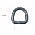 20-pack 3 8 Steel D Rings Brackets Tie Down Rope Flatbed Trailer Camper Rv