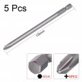 Uxcella 5 Pcs H1 4 Shank 120mm Length 6mm Phillips Ph2 Magnetic S2 Screwdriver Bits