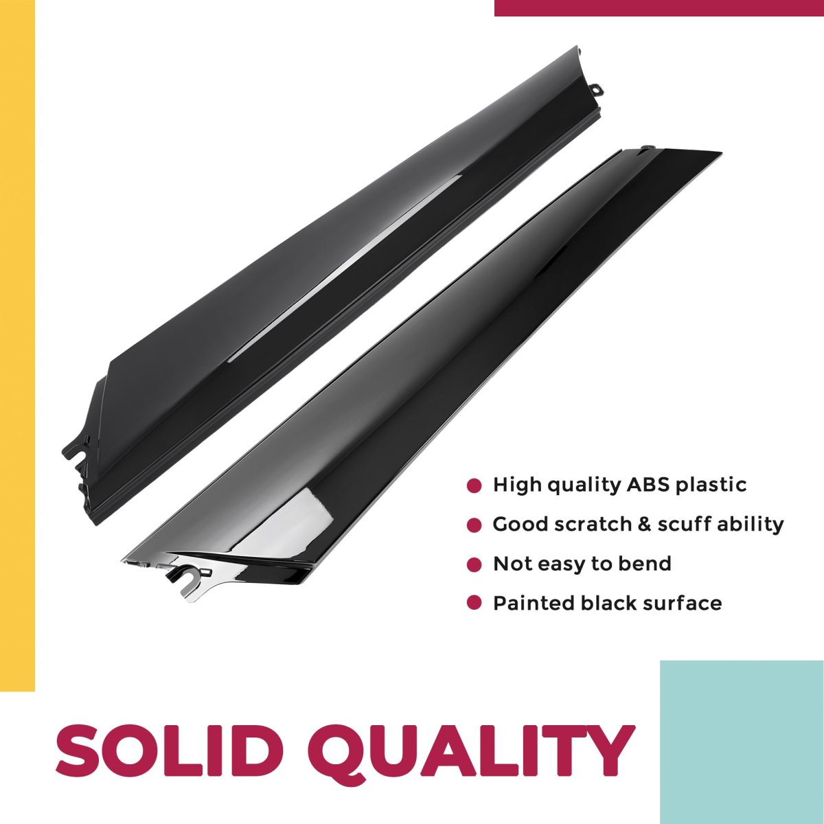 Hecasa A Pillar Molding Cover For 2011-2013 Infiniti Qx56 2014-2023 Qx80 2017-2023 Nissan Armada Front Windshield Trim Panel