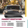 Hecasa A Pillar Molding Cover For 2011-2013 Infiniti Qx56 2014-2023 Qx80 2017-2023 Nissan Armada Front Windshield Trim Panel