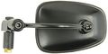 Ken Sean 920030 Matte Black 7 8 Universal Semi-rectangle Bar End Mirror 