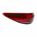Left Tail Light Assembly For 2014 To 2017 Mazda Mazda6 Led Red Lens Waterproof Housing With Bulbs Part Number 11-6580-00 