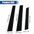 X Autohaux 1 Set Glossy Black Car Door Window Pillar Posts Cover Trim Exterior Anti-scratch Stickers For Honda Crv 2007-2011
