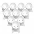 Beam Lighting T8 Water Resistant Lampholder End Cap For Refrigerators 10 Pieces 