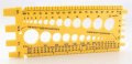 Jegs Bolt Nut Gauge Includes Standard And Metric Measurements Dimensions 8-5 8 X 3-1 4 Measures Sae To0 1 1 In 3 Mm 22 Sizes 
