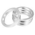 4pcs Od 71 5mm To Id 56 1mm Aluminum Alloy Car Hub Centric Rings Wheel Bore Center Spacer 