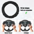 X Autohaux Steering Wheel Cover Universal Elastic Stretch Antislip Breathable Microfiber Ice Silk Interior Trim Protector For