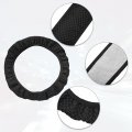 X Autohaux Steering Wheel Cover Universal Elastic Stretch Antislip Breathable Microfiber Ice Silk Interior Trim Protector For