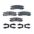 Rear Disc Brake Pads For Saturn Sc 1991 1992 Semi Metallic Gold Bonded With Shims Inner Pad Thickness 0 54 In 