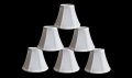 Urbanest 1100460c Set Of 6 Chandelier Mini Lamp Shades 5-inch Bell Clip On Off White 