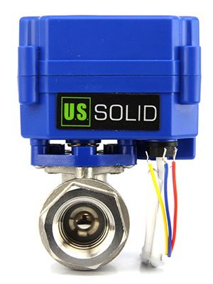 Motorized Ball Valve 0 5 In Nsf Certified 304ss Electrical Full Port 9 To 24v Ac Dc With 3 Wire Setup Uss-msv00001 Stainless