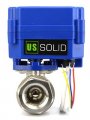 Motorized Ball Valve 0 5 In Nsf Certified 304ss Electrical Full Port 9 To 24v Ac Dc With 3 Wire Setup Uss-msv00001 Stainless 