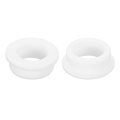2pcs Rubber Grommets 1-9 16 40mm Drill Hole 1-3 30mm Id Top Hat Grommet White Silicone Plug Gasket For Wiring Automotive