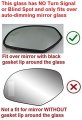 Fit Over Auto-dimming Mirror Glass With Full Size Adhesive For Silverado Escalade Tahoe Yukon Sierra Suburban Driver Side View