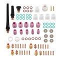 87 Pcs Tig Welding Torch Kit Alumina Nozzle Collets Stubby Gas Lens Fittings Fit For Wp-17 18 26