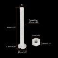 Uxcell 20 Pairs Nylon Screw Nut Assortment M4x40mm Slotted Pan Head Screws M4 Hex Nuts For Machinery Electronics White