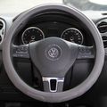 Circle Cool 58006 Gray Gery Leather Steering Wheel Cover 14 50 To 15 Medium Size 