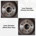 X Autohaux 4pcs Od 108mm To Id 93 1mm Aluminum Alloy Car Auto Hub Centric Rings Wheel Bore Center Spacer Replacement