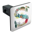 Graphics More Letter S Floral Monogram Initial Tow Trailer Hitch Cover Plug Insert