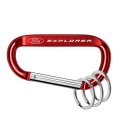 Officially Licensed Ford Explorer Laser Etched Red Metal Carabiner Keychain With Split Key Rings 3 In X 1 5