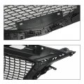 G-plus Front Bumper Upper Grille Grill Compatible With Mazda 3 2014 2015 2016 Black Abs