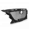 G-plus Front Bumper Upper Grille Grill Compatible With Mazda 3 2014 2015 2016 Black Abs