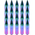 Neochrome Wheel Lug Nuts M12x1 5 Spline Closed End Socket 60 Degrees Conical Seat For Acura Honda Bmw 20 Piece Set