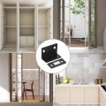Uxcell 6pcs Cabinet Magnetic Catch L-shaped Ultra Thin Closers Latch For Cabinets Kitchen Closet Door Closing Silver Tone