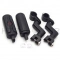 Smt-front Rider 1 Highway Radical Skull Foot Peg Clamps Compatible With Triumph Rocket 3 2300cc Moto B07fmhhqmm