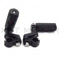 Smt-front Rider 1 Highway Radical Skull Foot Peg Clamps Compatible With Triumph Rocket 3 2300cc Moto B07fmhhqmm