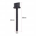 Uxcell M4 X 45mm Thumb Screw Bolt With T Nut Hand Driven Spade Nylon Plastic Screws Metric Thread For Rc Model Aircraft 4 Pcs