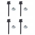 Uxcell M4 X 45mm Thumb Screw Bolt With T Nut Hand Driven Spade Nylon Plastic Screws Metric Thread For Rc Model Aircraft 4 Pcs