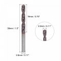 Uxcell Carbide Twist Drill Bits 2 8mm Din K45 Tungsten Altisin Coated Jobber Straight Shank Drilling Cutter For Stainless Steel