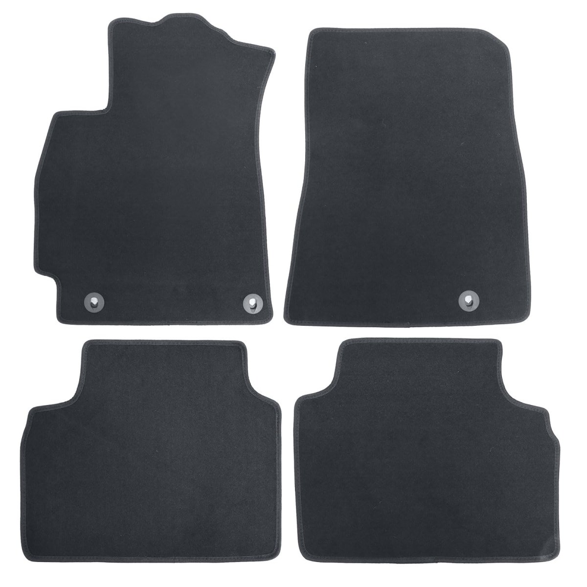 Velour Floor Mats For Kia K4 2025 Gt Line Lx Ex Custom Fit Front And Rear Black Carpet Liners Anti Slip All Season Full Set
