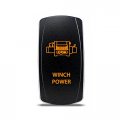 Ch4x4 Rocker Switch Winch Power Symbol Amber Led