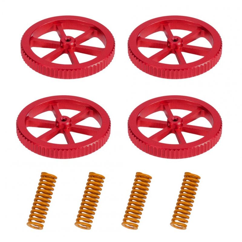 Hictop Upgraded Metal Leveling Knobs With Hot Bed Springs For Ender 3 Pro V2 5 Plus Pro Cr-10 Cr10s 10s Cr 20 3d Printer