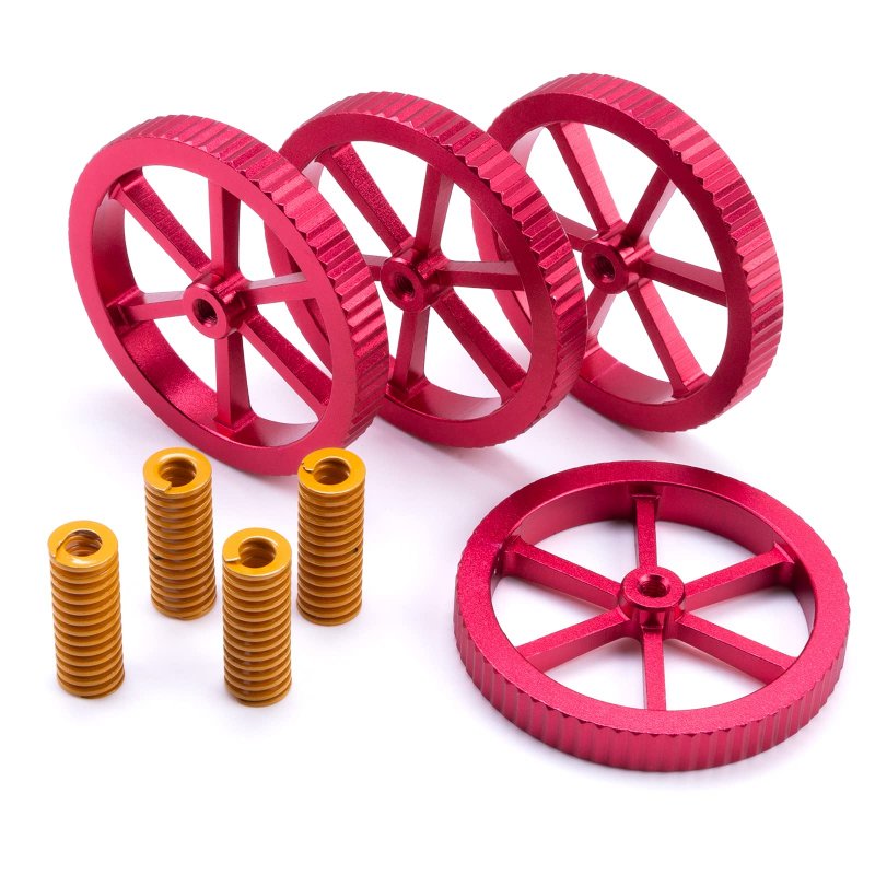 Hictop Upgraded Metal Leveling Knobs With Hot Bed Springs For Ender 3 Pro V2 5 Plus Pro Cr-10 Cr10s 10s Cr 20 3d Printer