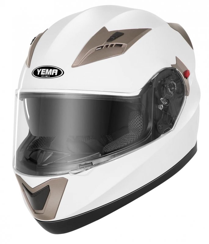 Yema Helmet Motorcycle Full Face Dot Approved Ym-829 Motorbike Moped Street Bike Racing Crash With Sun Visor For Adult Men And